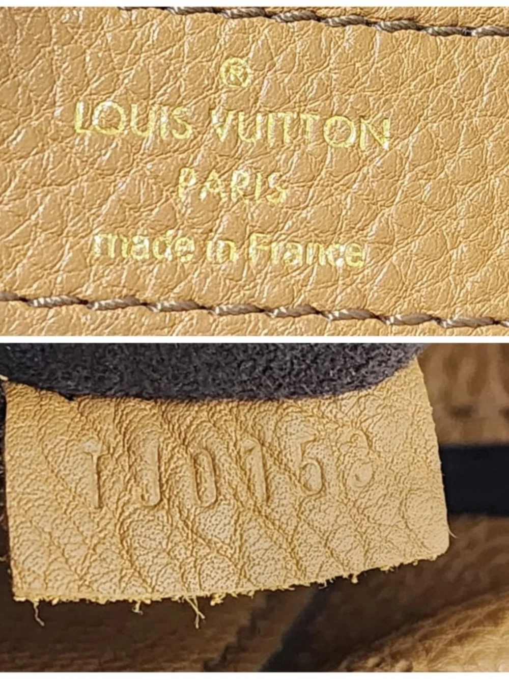 Authentic LOUIS VUITTON Mahina L Hobo Bag Brown